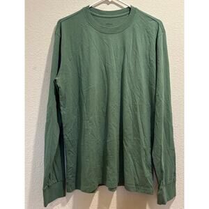 Allbirds Men's Green Organic 100% Cotton Long Sleeve T-Shirt Size M